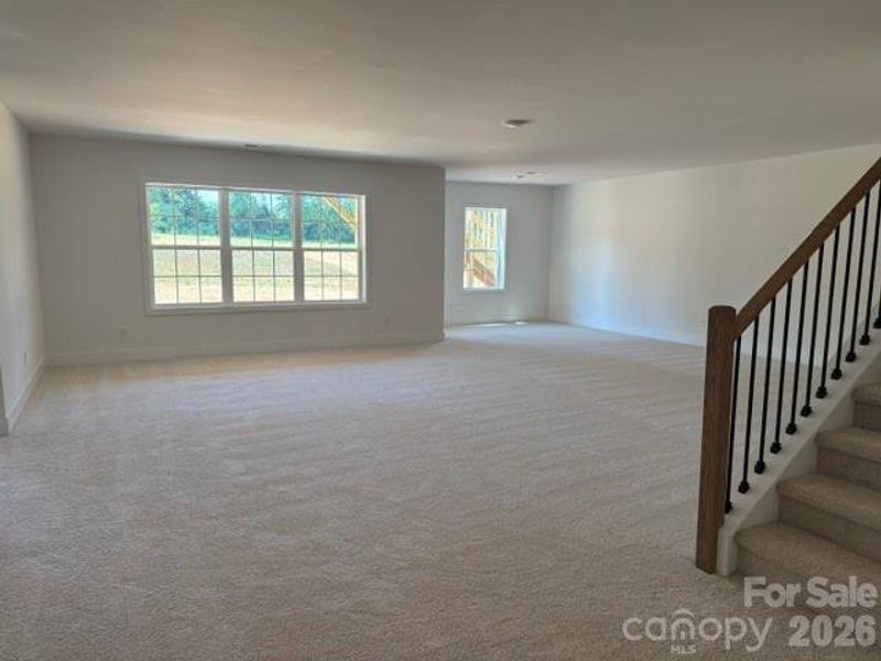 Huge recreation room in finished basement 27 X 20 Huge recreation room in finished basement 27 X 20