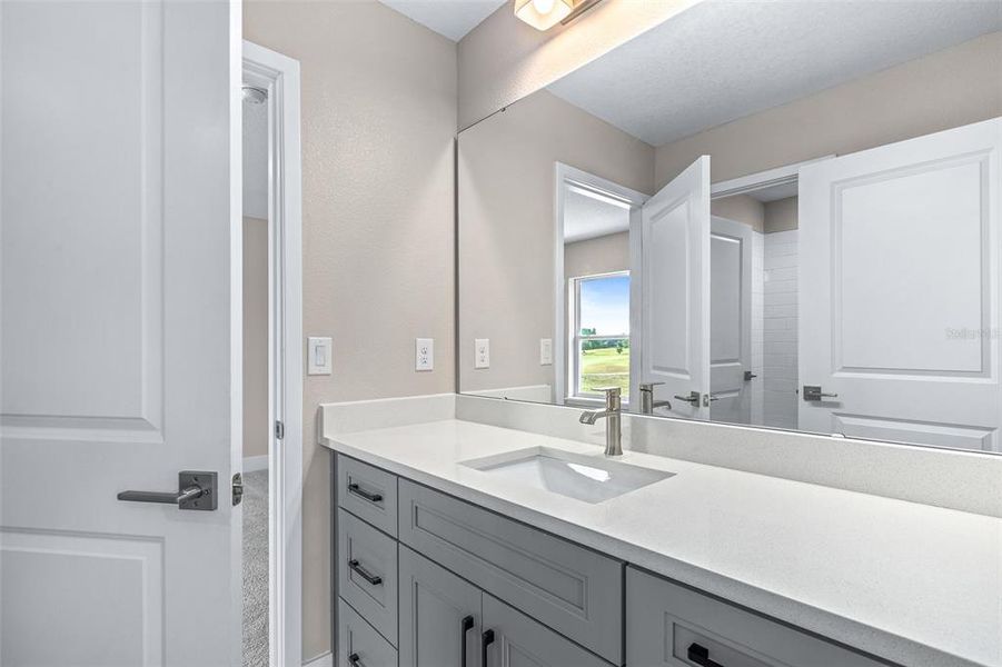 Furnished interior view inside a new home in Gray Hawk at Hole Two, Daytona Beach (Image 43). Furnished interior view inside a new home in Gray Hawk at Hole Two, Daytona Beach (Image 43).