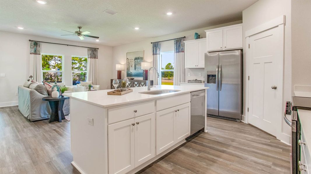 Furnished interior view inside a new home in Hodges Bayou Plantation, Panama City (Image 10).
