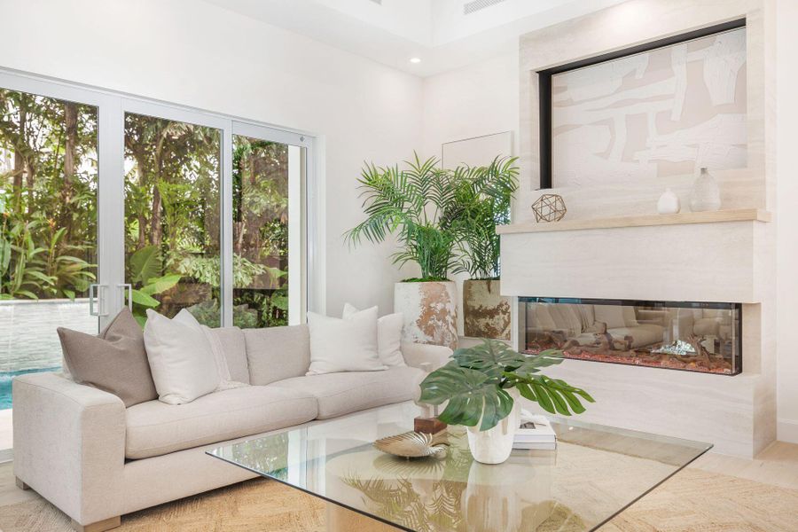 Furnished interior view inside a new home in , West Palm Beach (Image 40).