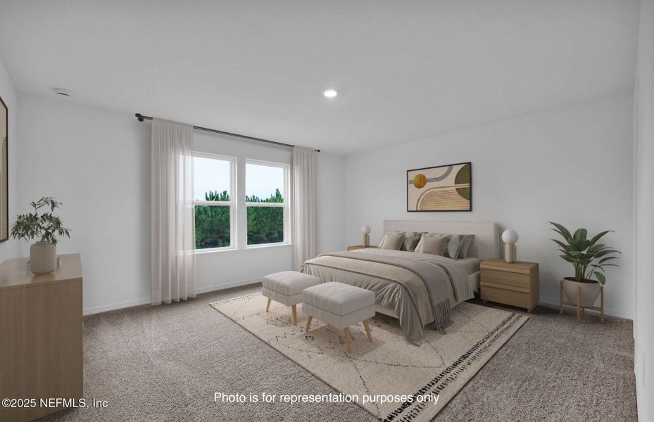 Furnished interior view inside a new home in Hyland Trail, Green Cove Springs (Image 8). Furnished interior view inside a new home in Hyland Trail, Green Cove Springs (Image 8).