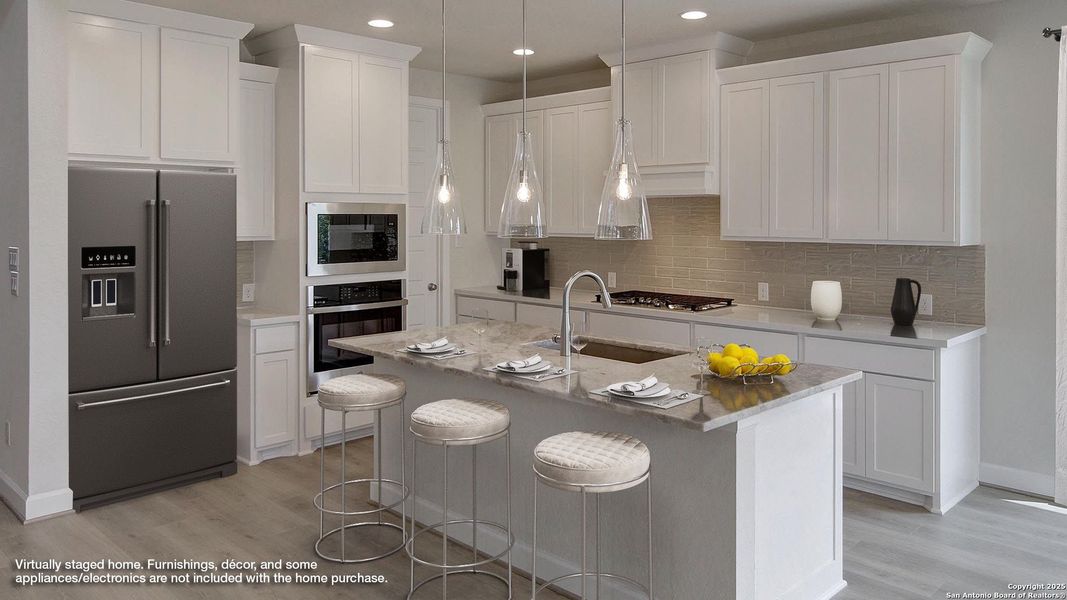 Furnished interior view inside a new home in Stevens Ranch 55', San Antonio (Image 13).