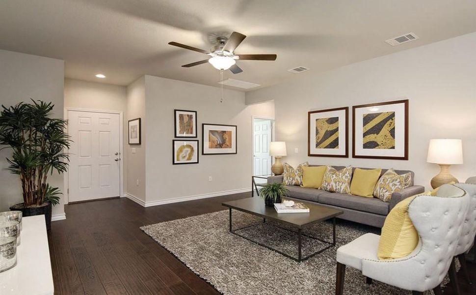 Furnished interior view inside a new home in Emory Crossing 40s, Hutto (Image 5).