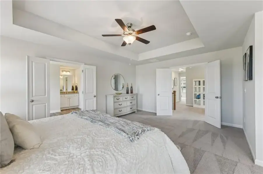 Furnished interior view inside a new home in The Hills at Cedar Creek, Winder (Image 67).