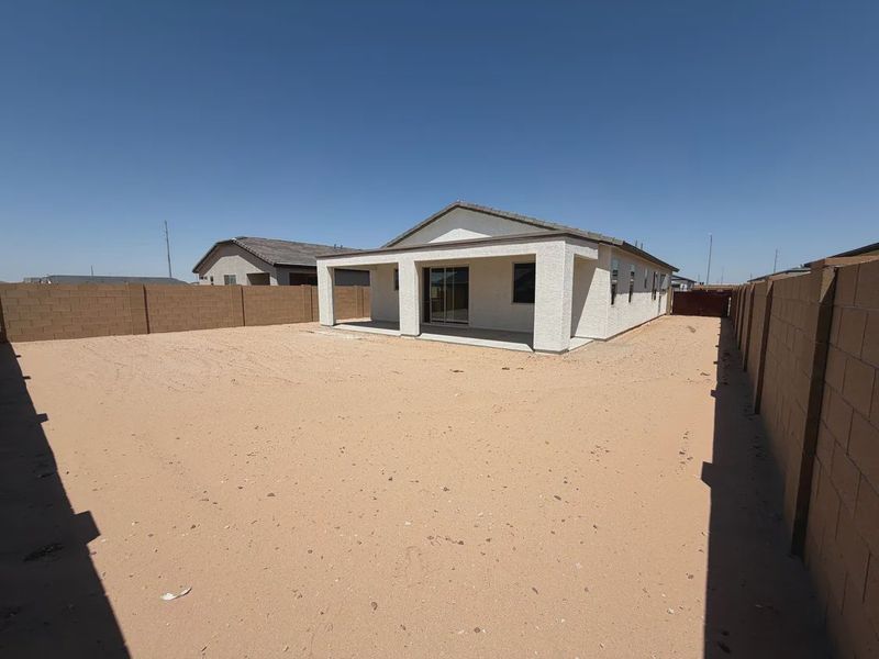 Exterior details and patio area of a home in Camilo at Santana, Yuma (Image 3).