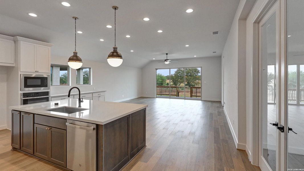 Furnished interior view inside a new home in Alsatian Oaks, Castroville (Image 12).
