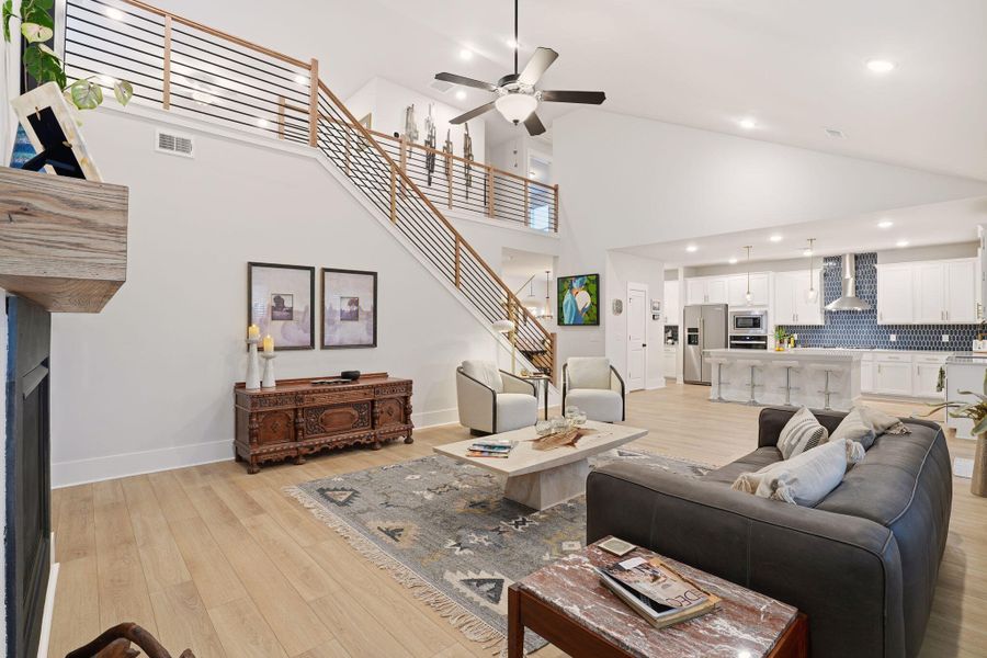 Furnished interior view inside a new home in , Summerville (Image 9). Furnished interior view inside a new home in , Summerville (Image 9).