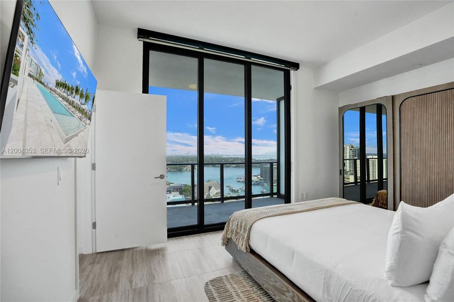 Furnished interior view inside a new home in , Miami Beach (Image 12).