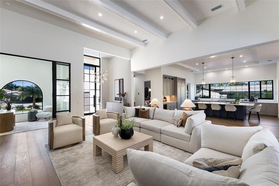 Furnished interior view inside a new home in , Sarasota (Image 19).