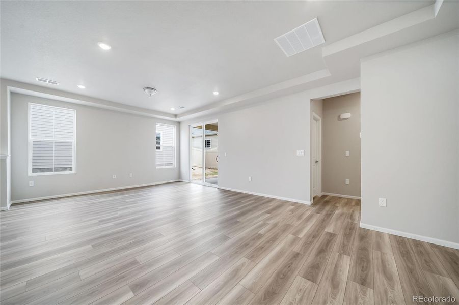 Spacious, unfurnished interior of a new home in The Reserve, Aurora (Image 7). Spacious, unfurnished interior of a new home in The Reserve, Aurora (Image 7).