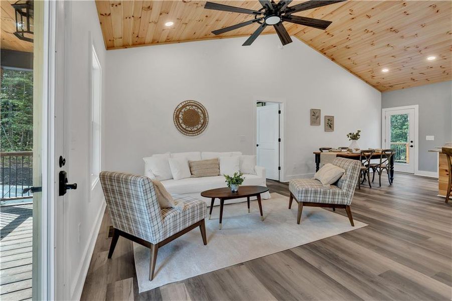Furnished interior view inside a new home in , Ellijay (Image 4).