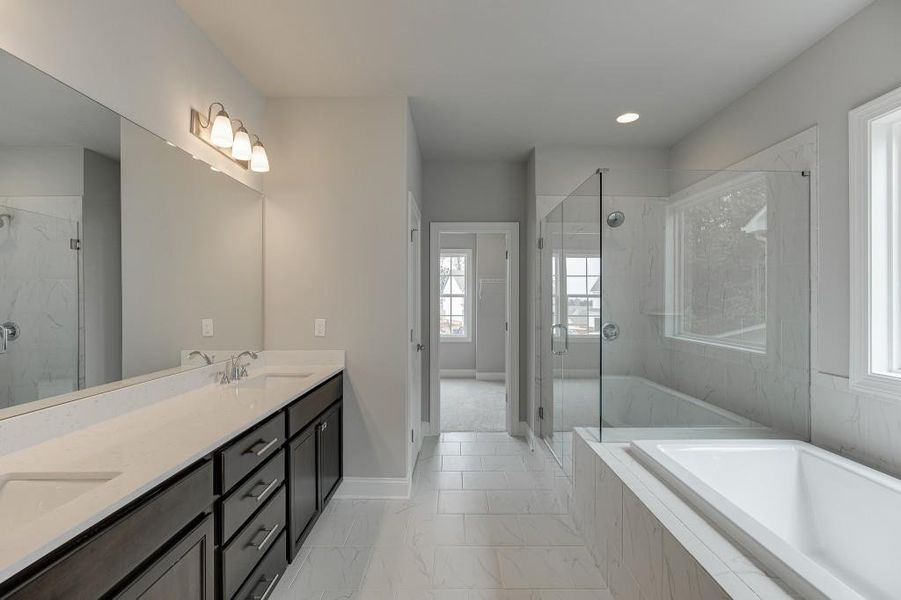 Furnished interior view inside a new home in , Suwanee (Image 17).