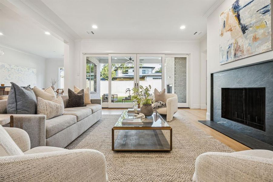 Furnished interior view inside a new home in , Dallas (Image 6).