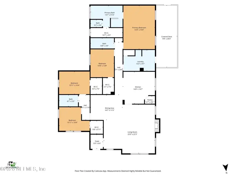 2D floor plan layout of this home in , Starke, FL (Image 3).