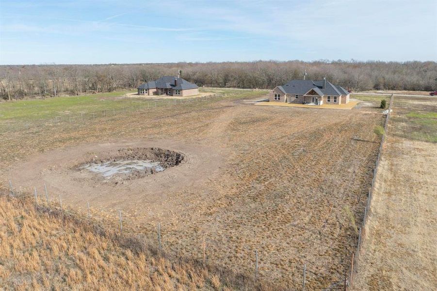 Bird's eye view featuring a rural view