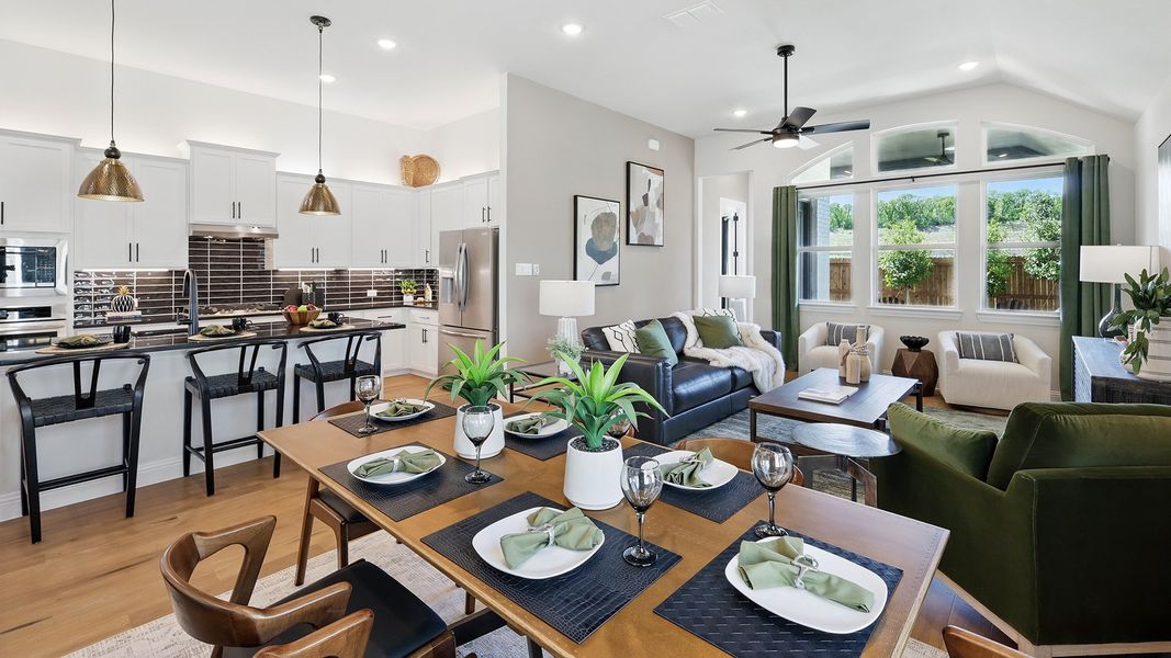 Representative furnished interior of a home built from the Juniper by Brightland Homes in Anna Ranch, Anna (Image 8).