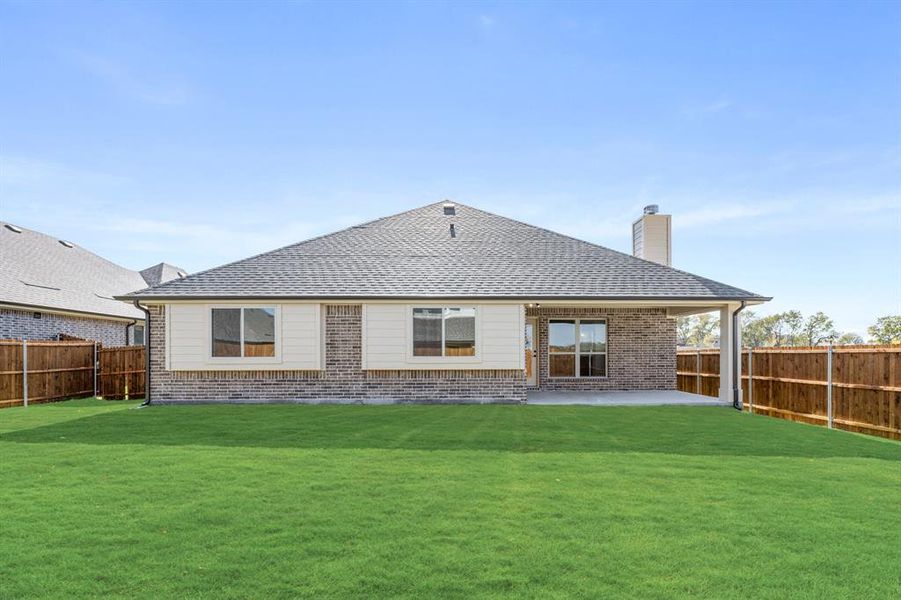 Exterior details and patio area of a home in Meadow Vista 60-65, Anna (Image 26). Exterior details and patio area of a home in Meadow Vista 60-65, Anna (Image 26).