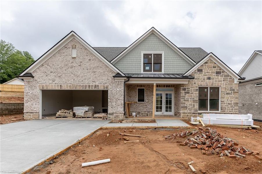 In-progress construction of a new home in , Buford, GA (Image 12).