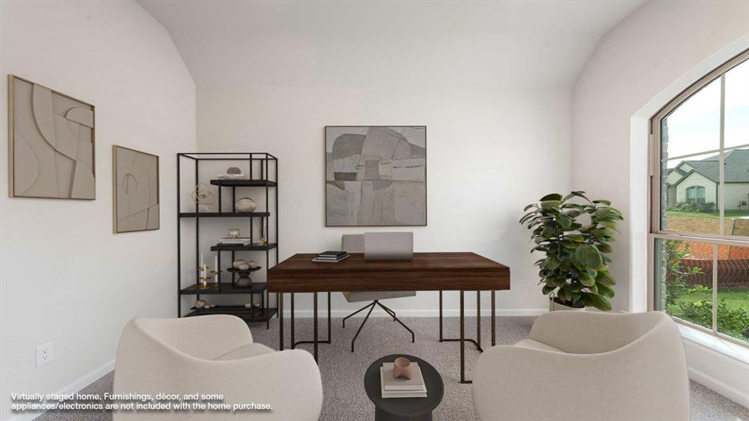 Furnished interior view inside a new home in Devonshire - Reserve 45', Forney (Image 4).