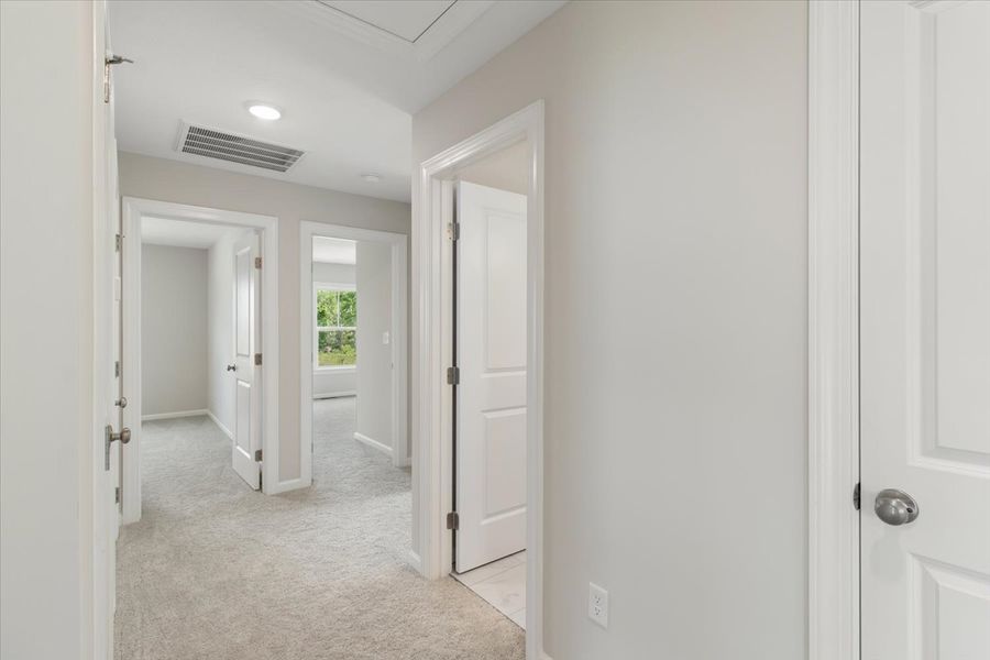Hallway to Bedrooms | 6244 Canterbury Farms Pkwy by Ivey Homes