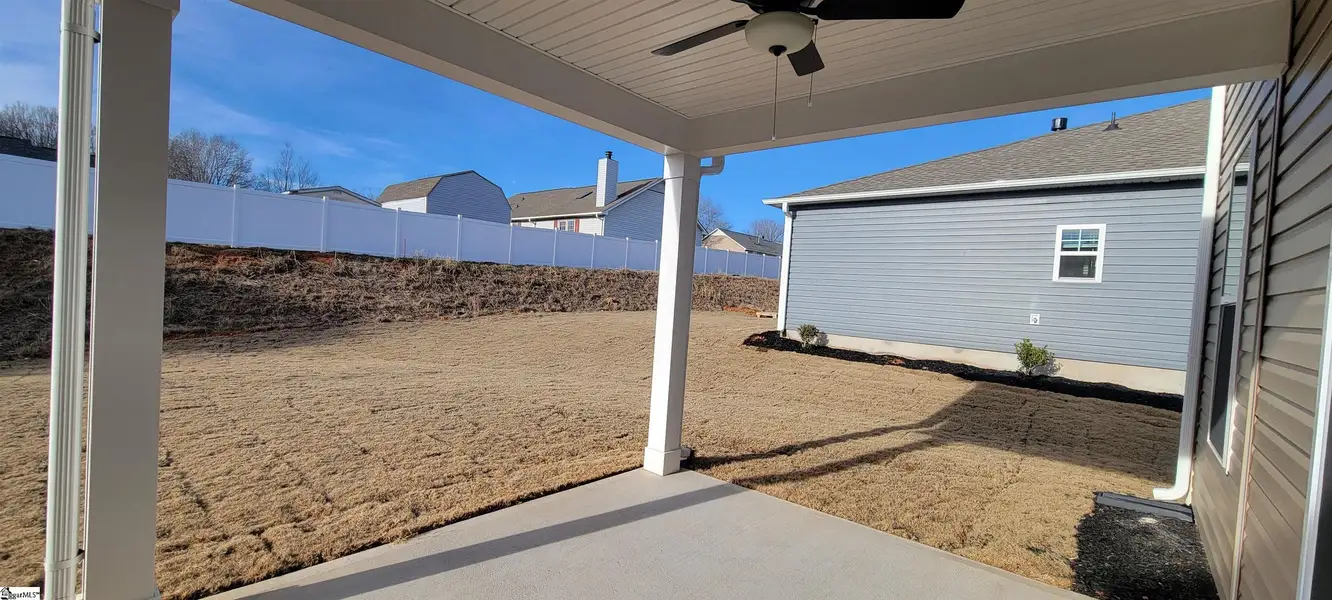 Exterior details and patio area of a home in Halton Oaks, Spartanburg (Image 4). Exterior details and patio area of a home in Halton Oaks, Spartanburg (Image 4).