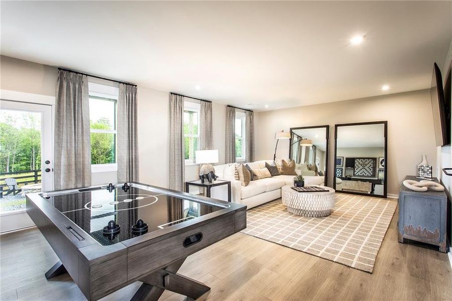 Furnished interior view inside a new home in Hopewell Reserve, Cumming (Image 46). Furnished interior view inside a new home in Hopewell Reserve, Cumming (Image 46).