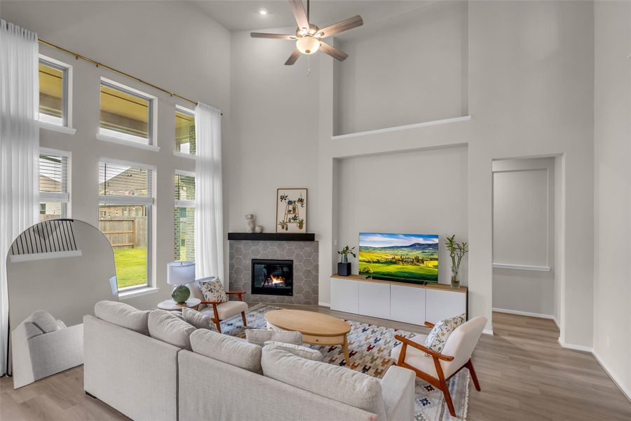 Furnished interior view inside a new home in , Conroe (Image 29).