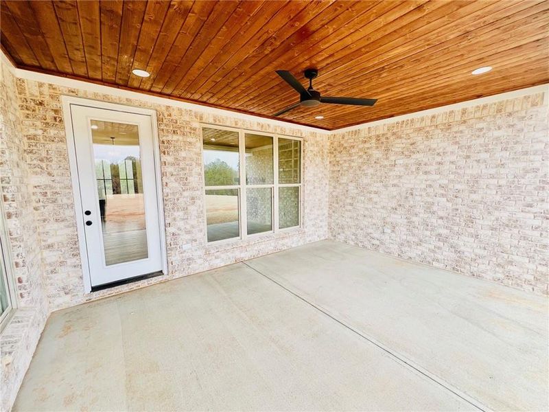 Exterior details and patio area of a home in , Cartersville (Image 30).