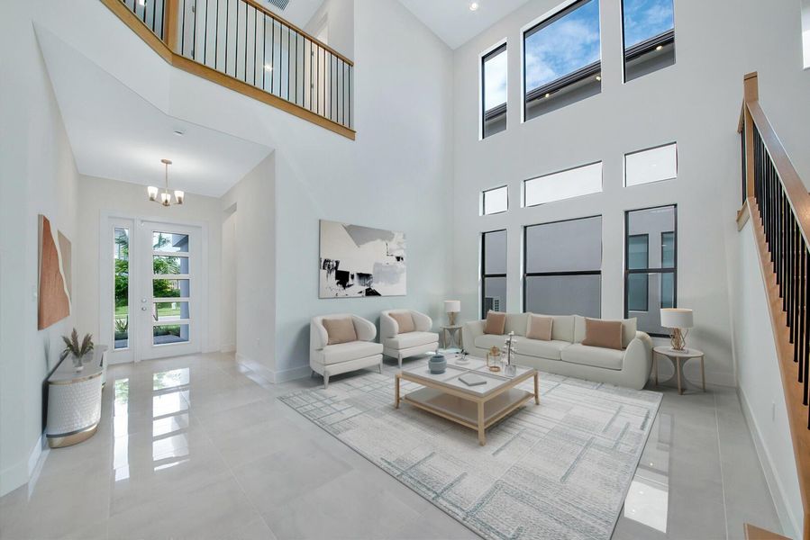 Furnished interior view inside a new home in , Boca Raton (Image 23).