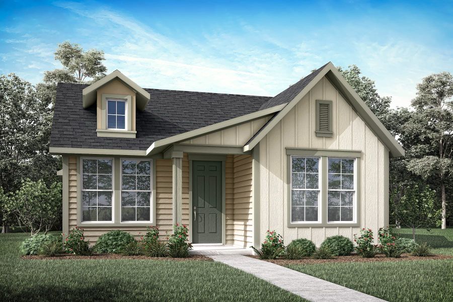Representative exterior photo of a completed home built from the Cremello by Tri Pointe Homes in Painted Tree, McKinney, TX (Image 4).