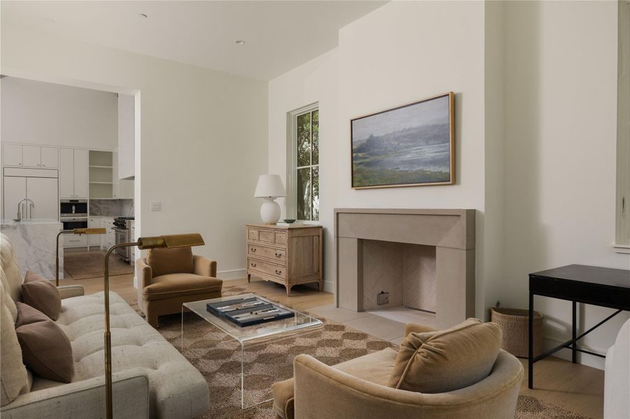 Furnished interior view inside a new home in Amarra Villas, Austin (Image 8). Furnished interior view inside a new home in Amarra Villas, Austin (Image 8).