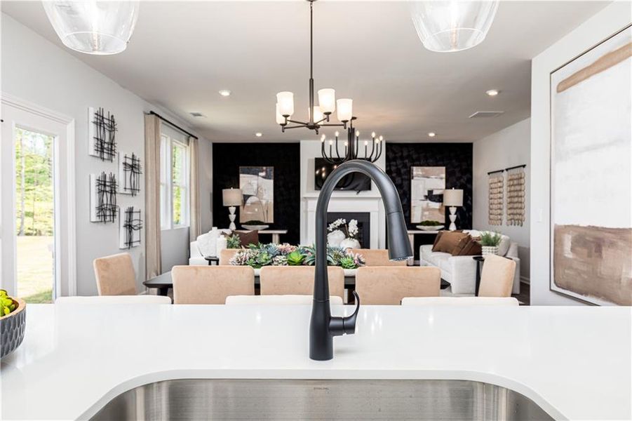Furnished interior view inside a new home in , Powder Springs (Image 15).