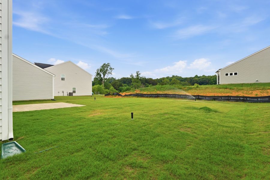 Exterior details and patio area of a home in Piper Creek, Newton (Image 3). Exterior details and patio area of a home in Piper Creek, Newton (Image 3).