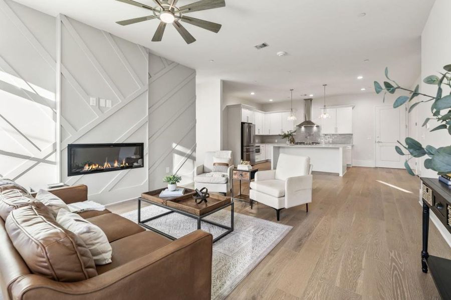 Furnished interior view inside a new home in , Alpharetta (Image 12).