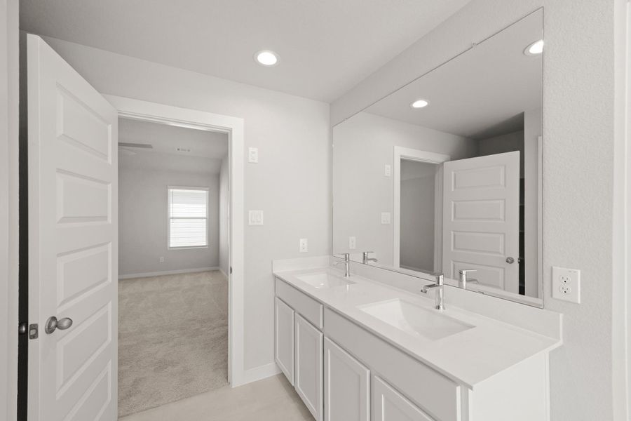 Furnished interior view inside a new home in Cypresswood Landing, Humble (Image 10).