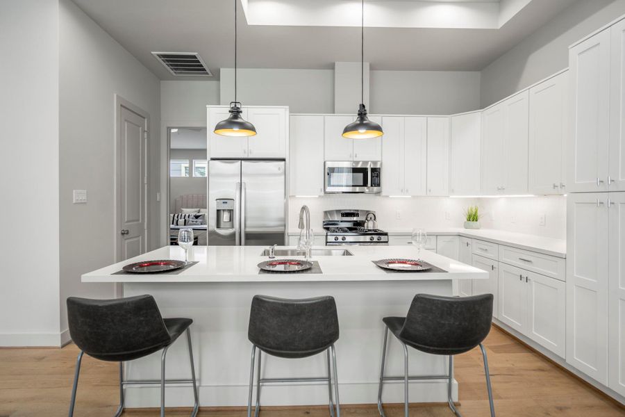 Furnished interior view inside a new home in , Houston (Image 13).