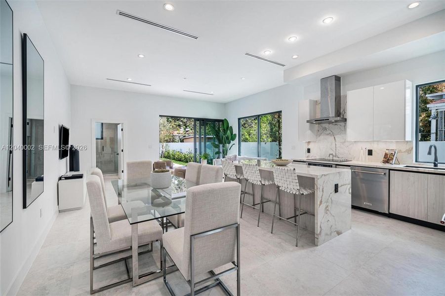 Furnished interior view inside a new home in , Miami (Image 15).