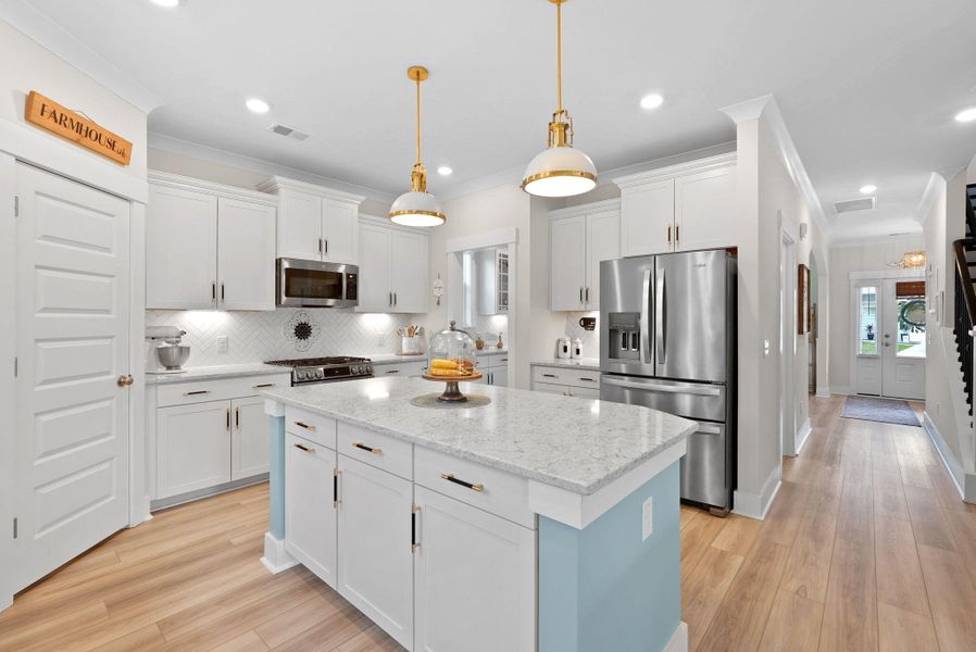Furnished interior view inside a new home in Cordgrass Landing, Johns Island (Image 24).