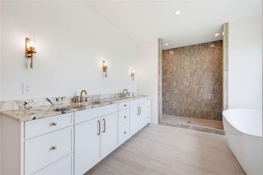 Furnished interior view inside a new home in , Canton (Image 19).