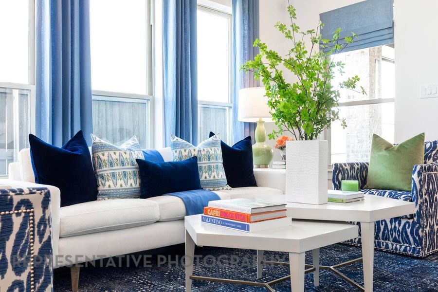 Furnished interior view inside a new home in Pomona, Manvel (Image 33).