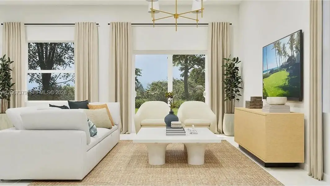 Furnished interior view inside a new home in Coral Landings, Miami (Image 8).