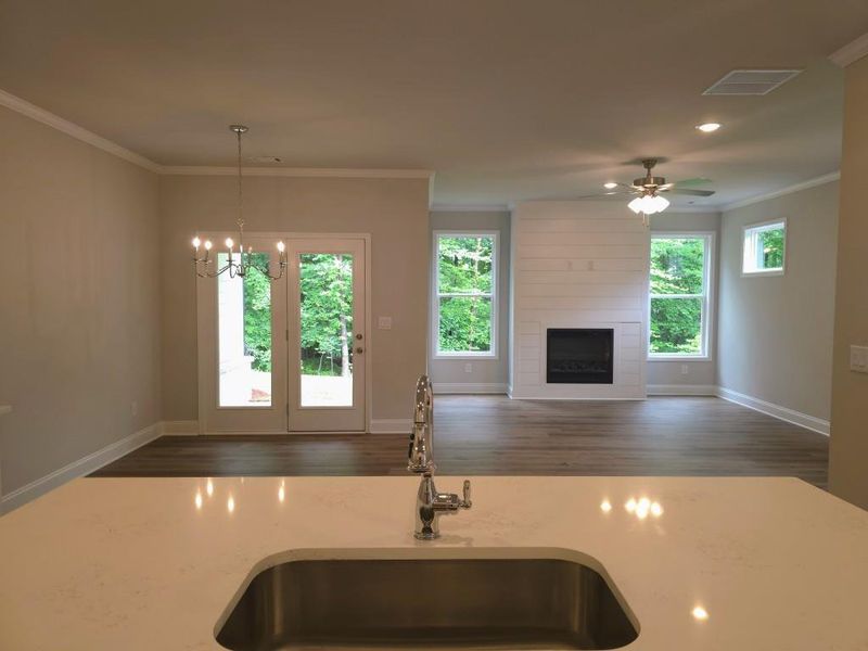 Close-up of interior finishes inside a home in , Duluth (Image 11).