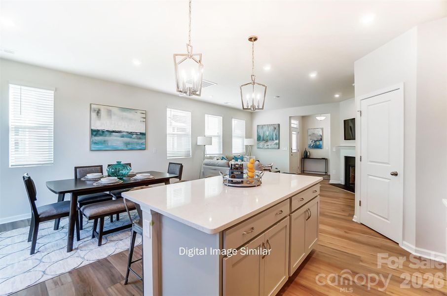 Furnished interior view inside a new home in Bailey Run, Charlotte (Image 8).