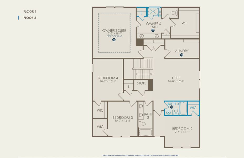 Pennington Floor Plan, Quick Move-In Home, Floor 2