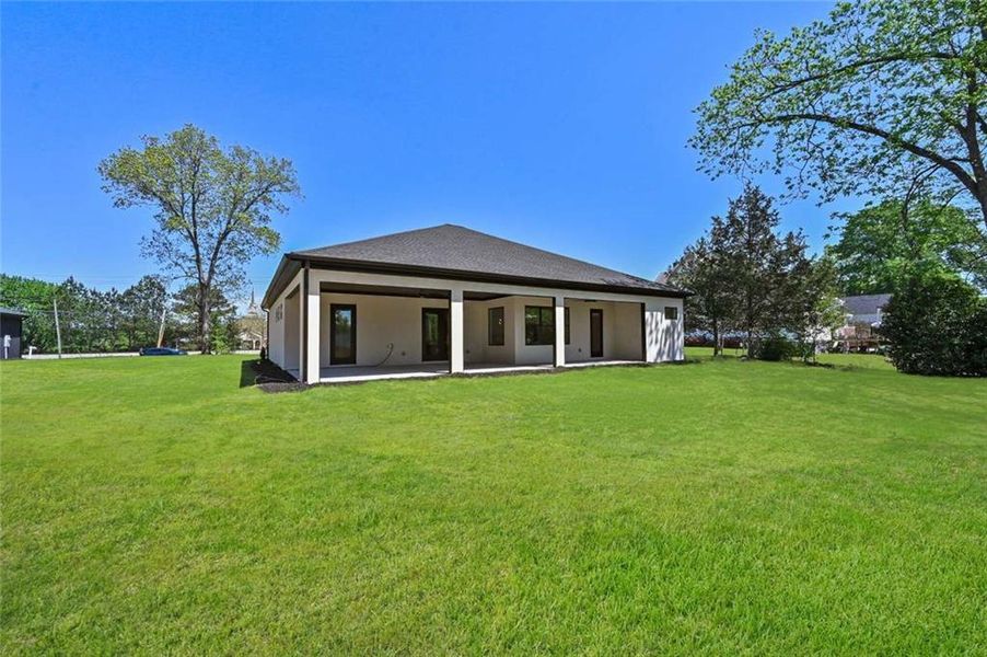 Exterior details and patio area of a home in , Lithonia (Image 3). Exterior details and patio area of a home in , Lithonia (Image 3).
