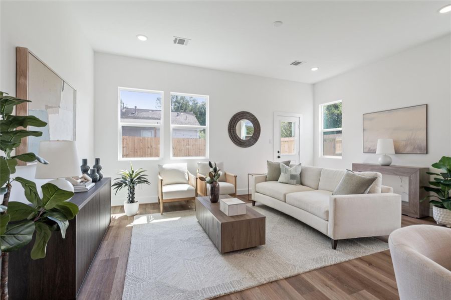 Furnished interior view inside a new home in , Houston (Image 26). Furnished interior view inside a new home in , Houston (Image 26).