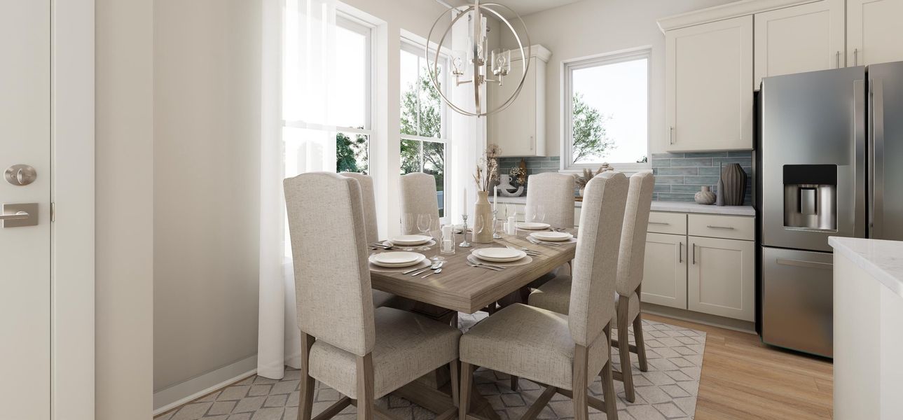 Furnished interior view inside a new home in , Charleston (Image 10).