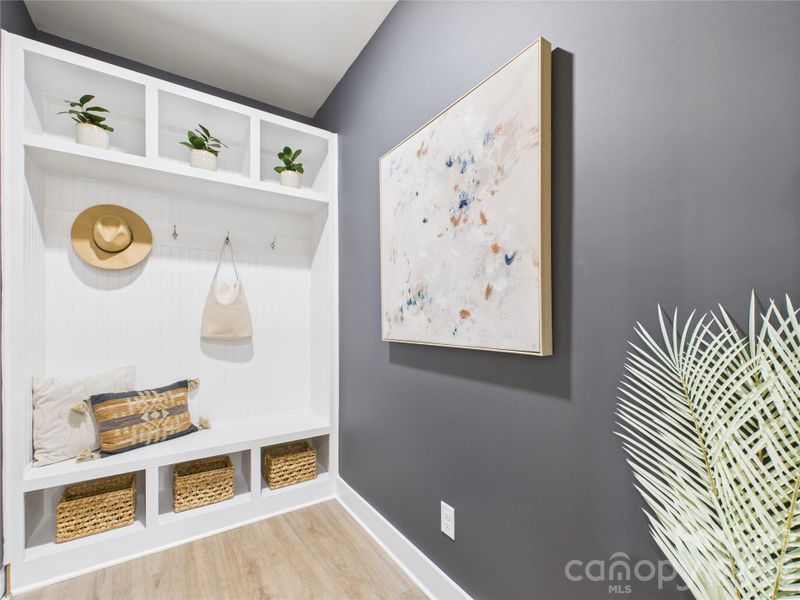 Drop zone in Mud Room