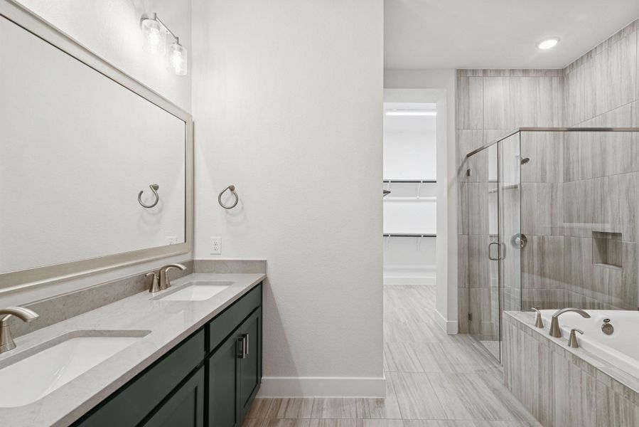 Furnished interior view inside a new home in , Katy (Image 8).