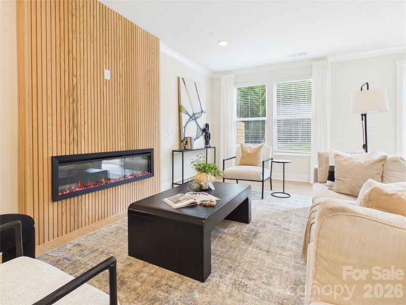 Furnished interior view inside a new home in , Charlotte (Image 18).
